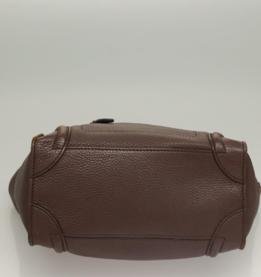 Céline Luggage Shopper Pequeño en Piel Marrón