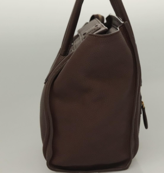 Céline Luggage Shopper Pequeño en Piel Marrón