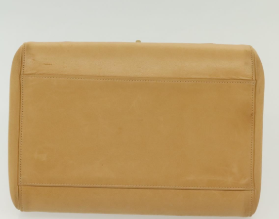 CHANEL Chocolate Bar Acordeón Flap Bag Talla M en piel beige