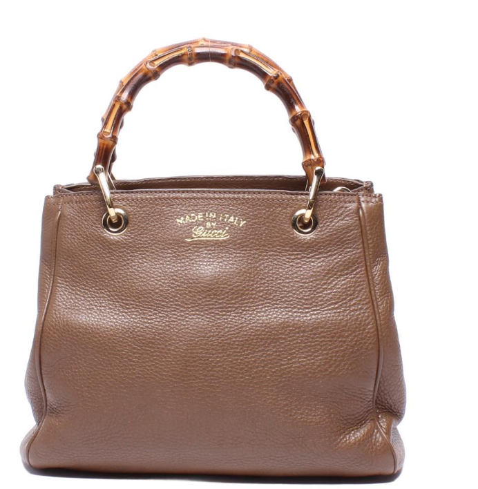 GUCCI Bamboo en piel marrón pequeño (con bandolera)