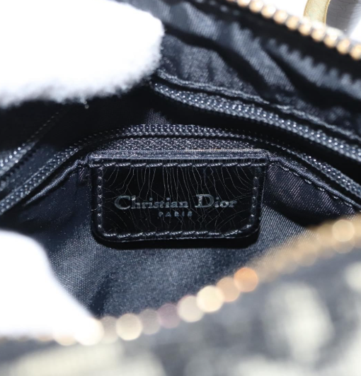 CHRISTIAN DIOR Vintage mini Trotter Bowling Boston Bag en canvas