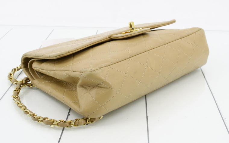 Chanel Timeless Classic Double Flap 25 Beige serie 0