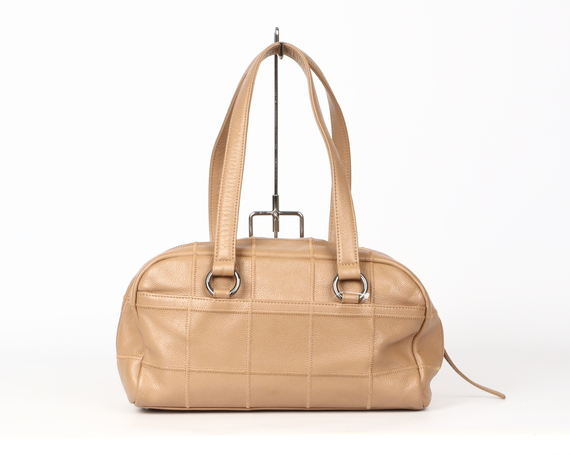 Chanel chocolate bar mini boston caviar camel