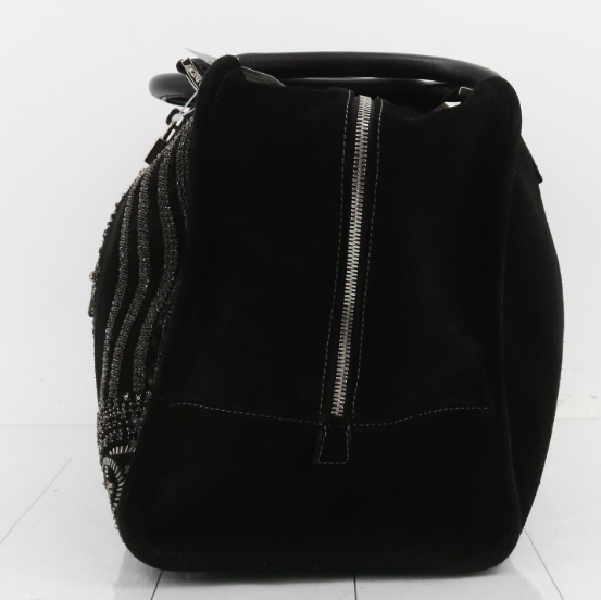 Loewe Amazona 44 ante negro con cristales Swarovski