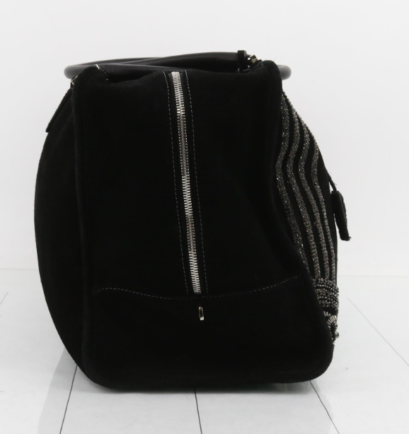 Loewe Amazona 44 ante negro con cristales Swarovski