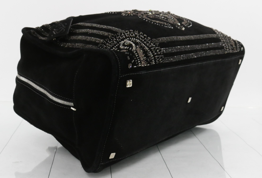 Loewe Amazona 44 ante negro con cristales Swarovski
