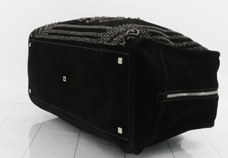 Loewe Amazona 44 ante negro con cristales Swarovski