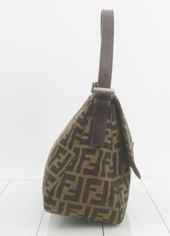 Fendi Mamma Baguette Zucca Canvas Marrón – Iconic FF