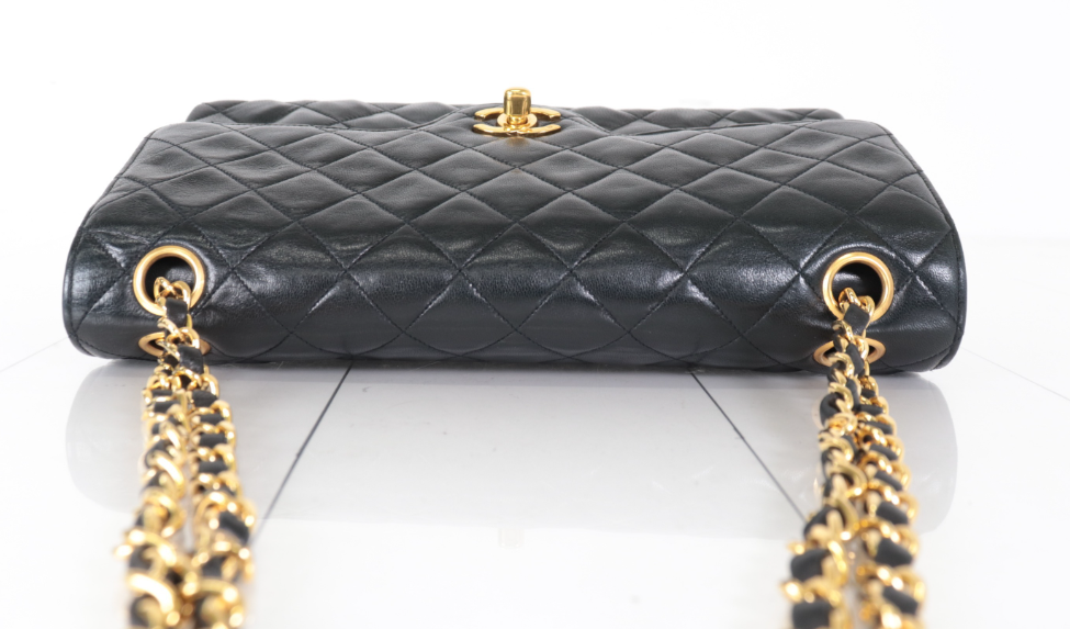 Chanel Timeless Double Flap 25 Lambskin Negro - Serie 1