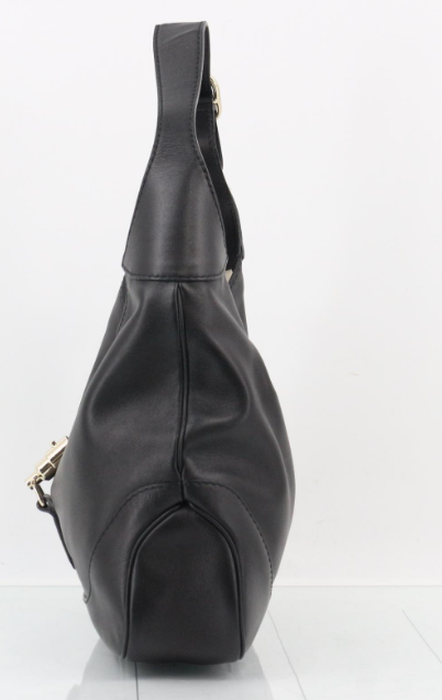 Gucci New Jackie Mediana Piel Negra Con Bandolera Extra