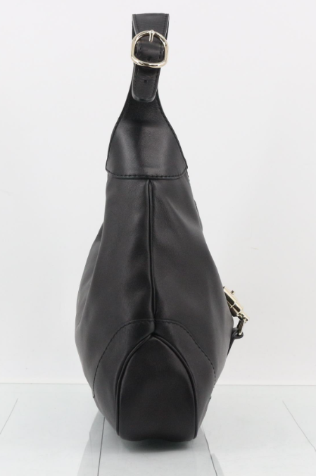 Gucci New Jackie Mediana Piel Negra Con Bandolera Extra
