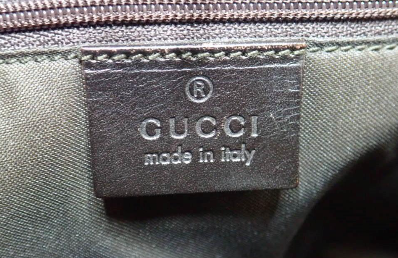 Gucci Jackie Grande Clásico Vintage | GG Canvas & Piel Marrón Oscuro