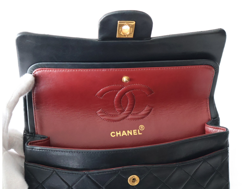 Chanel Timeless Matelassé 23 Double Flap negro serie 1