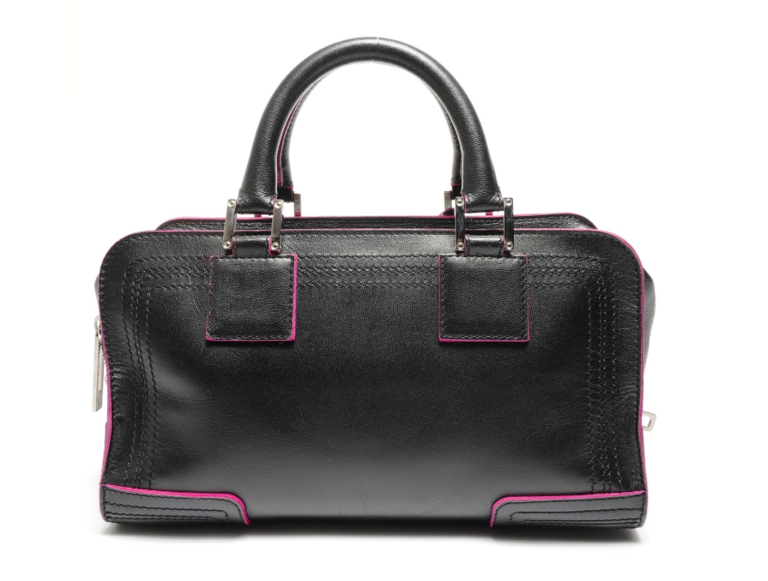 Loewe amazona negro y rosa 28 con 2 bandoleras