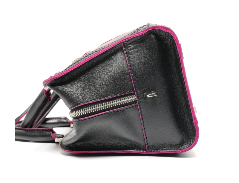 Loewe amazona negro y rosa 28 con 2 bandoleras