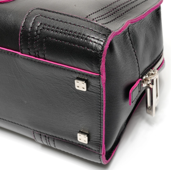 Loewe amazona negro y rosa 28 con 2 bandoleras