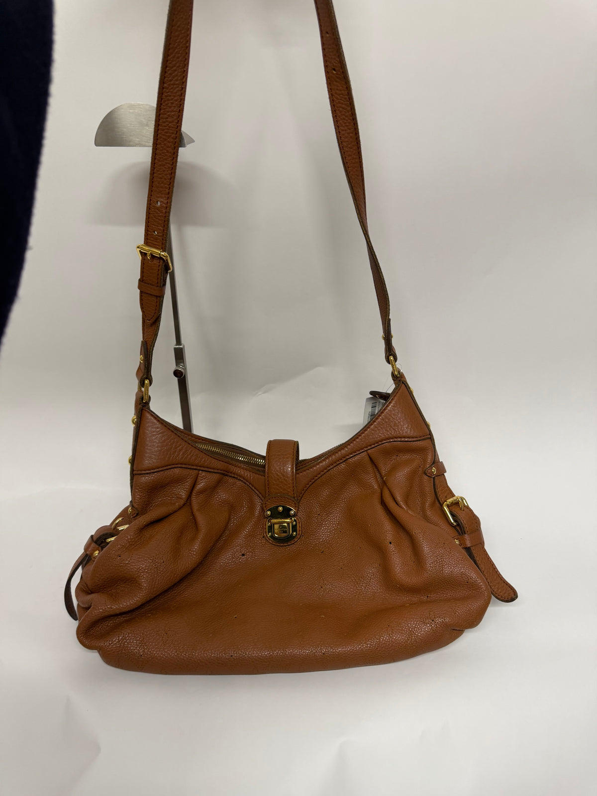 Louis Vuitton Mahina bandolera Piel Perforada Marrón Coñac