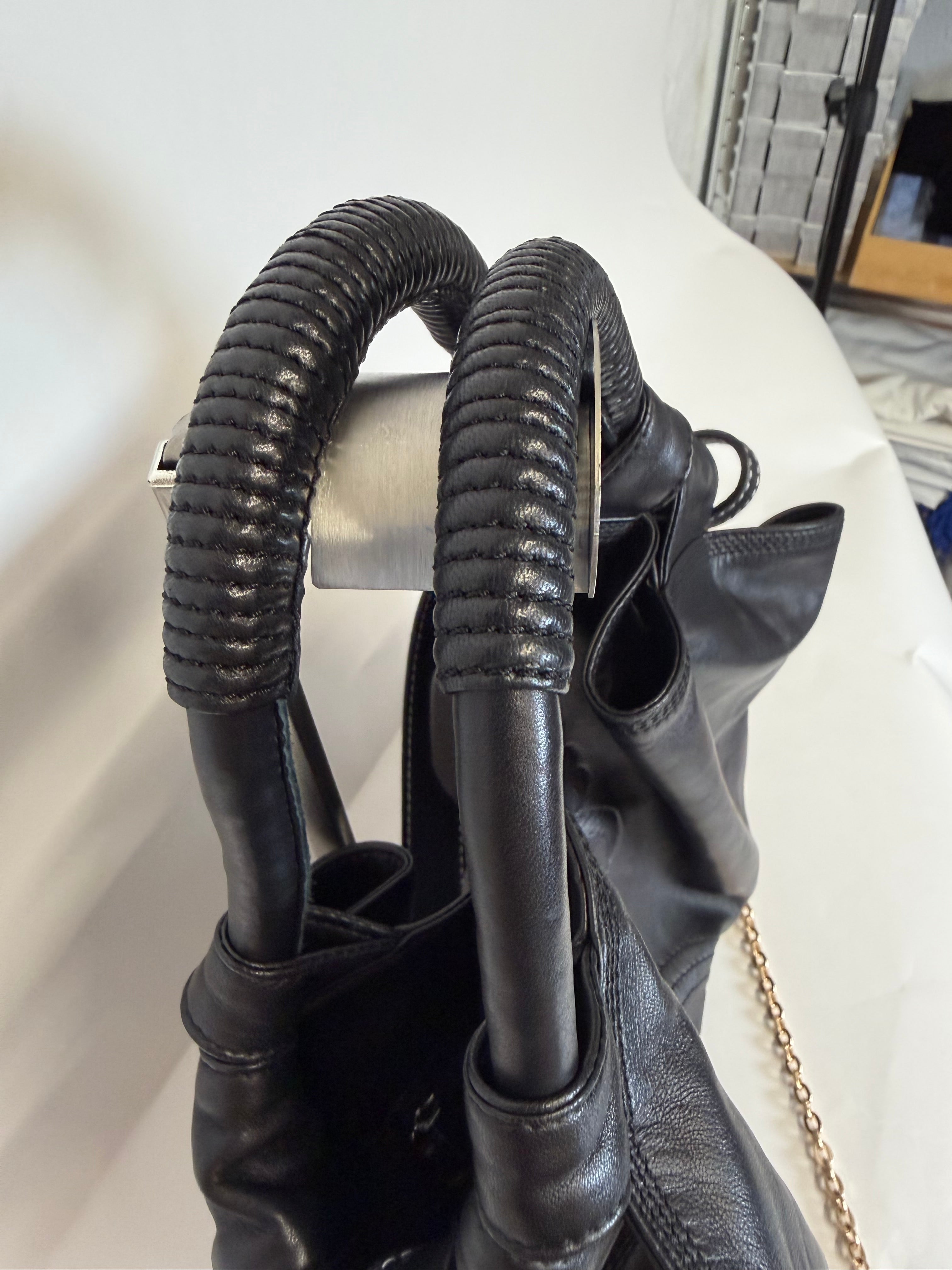Loewe Aire nappa pequeño Negro dos bandoleras