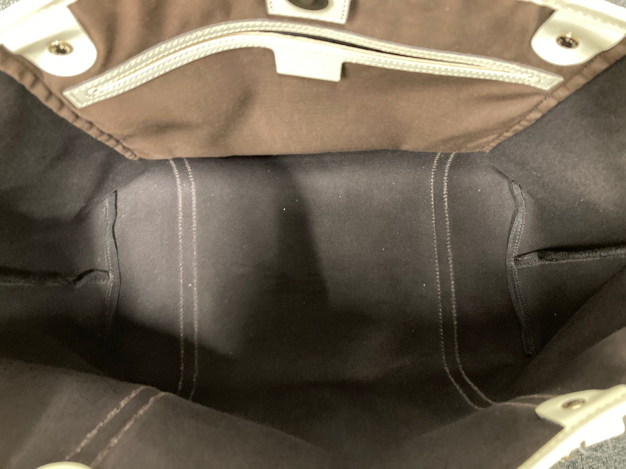 Gucci tote bag canvas y blanco