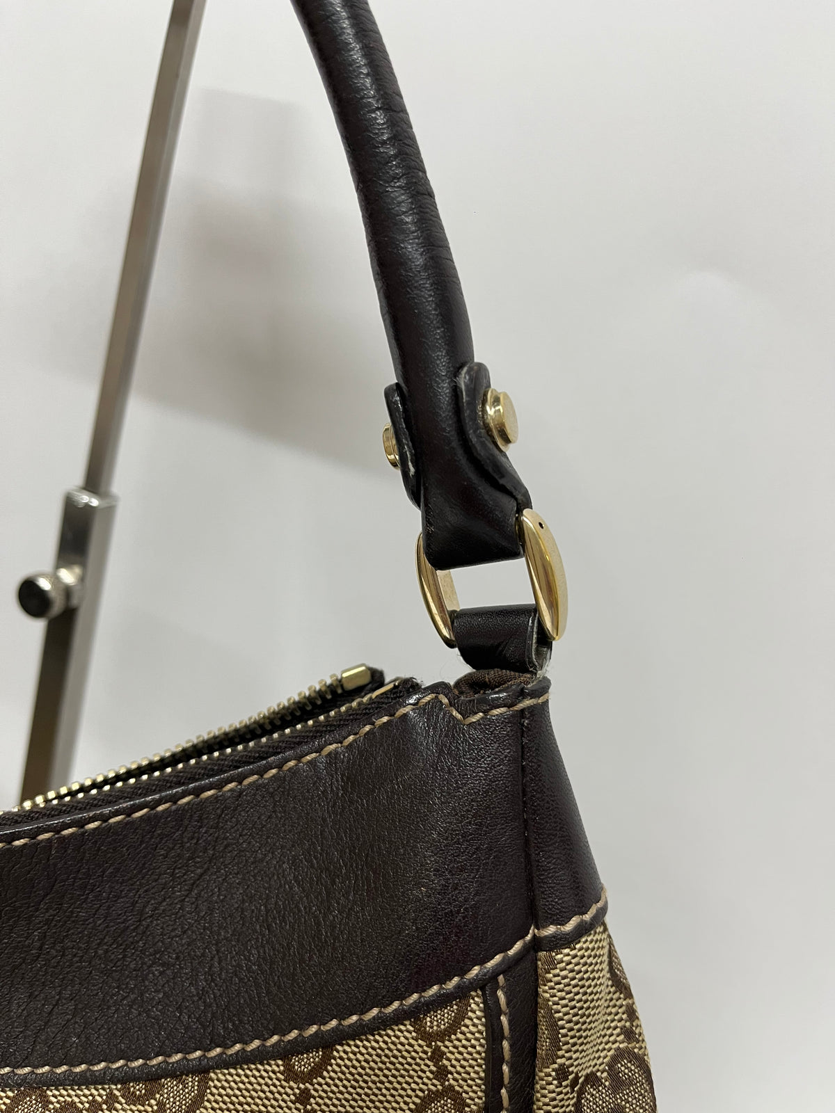 Gucci GG Canvas Abbey D-Ring Shoulder Bag