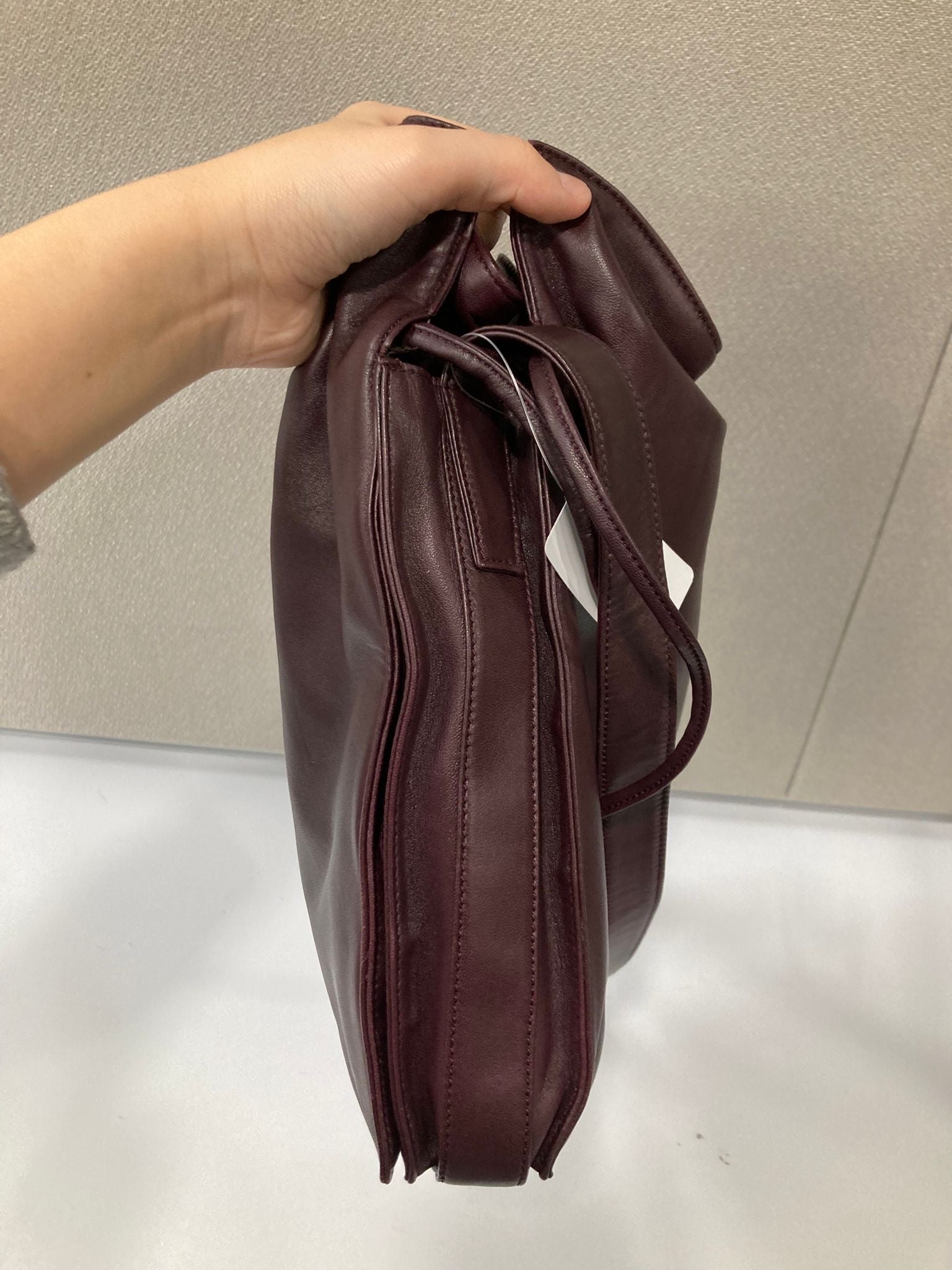 Loewe Flamenco Mediano burdeos Bandolera Piel Napa de Cordero