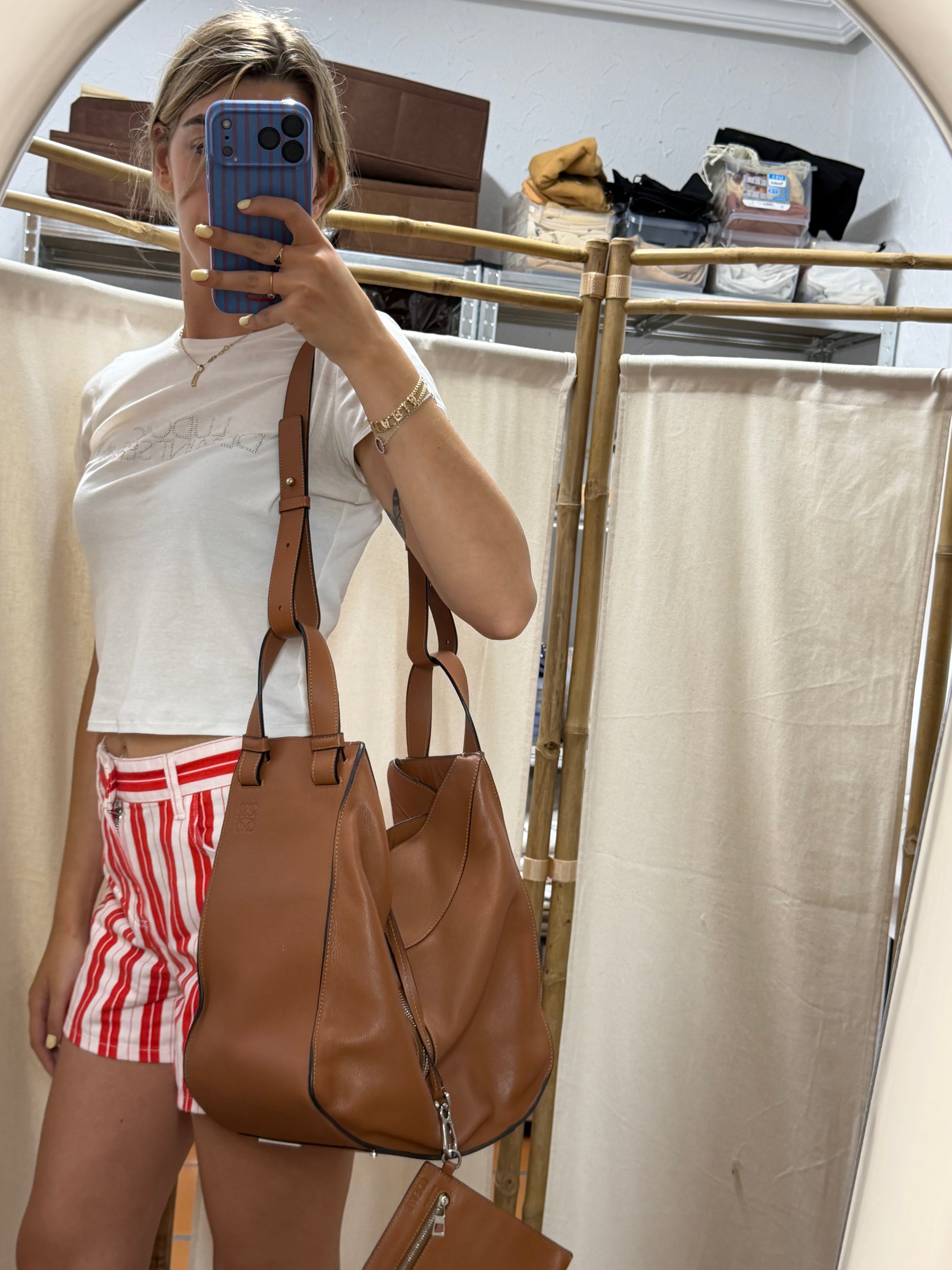 Loewe Hammock Bag Grande Camel con Pouch