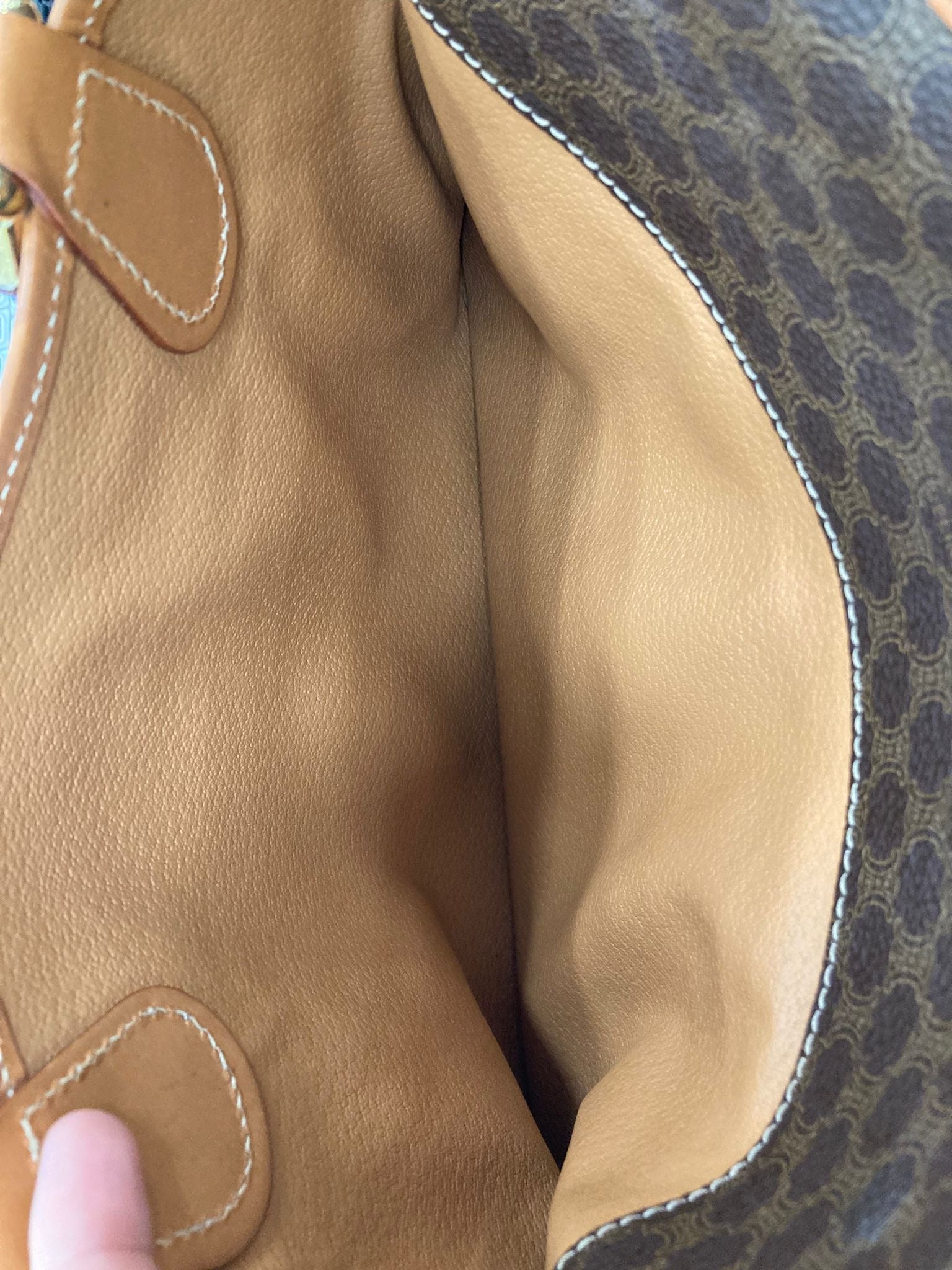 CÉLINE Macadam Handbag Vintage Marrón