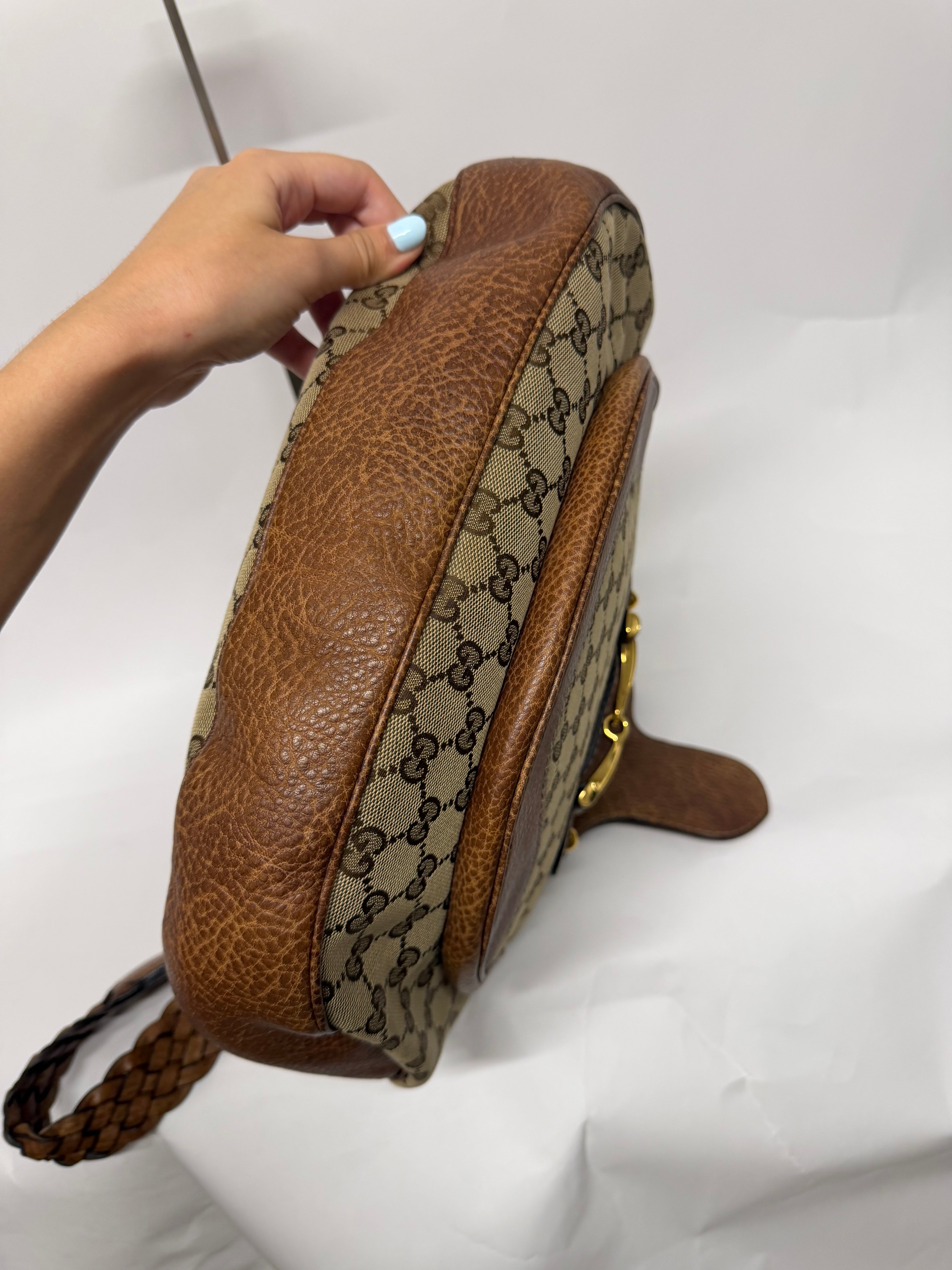Gucci New Pelham Satchel GG Canvas Large