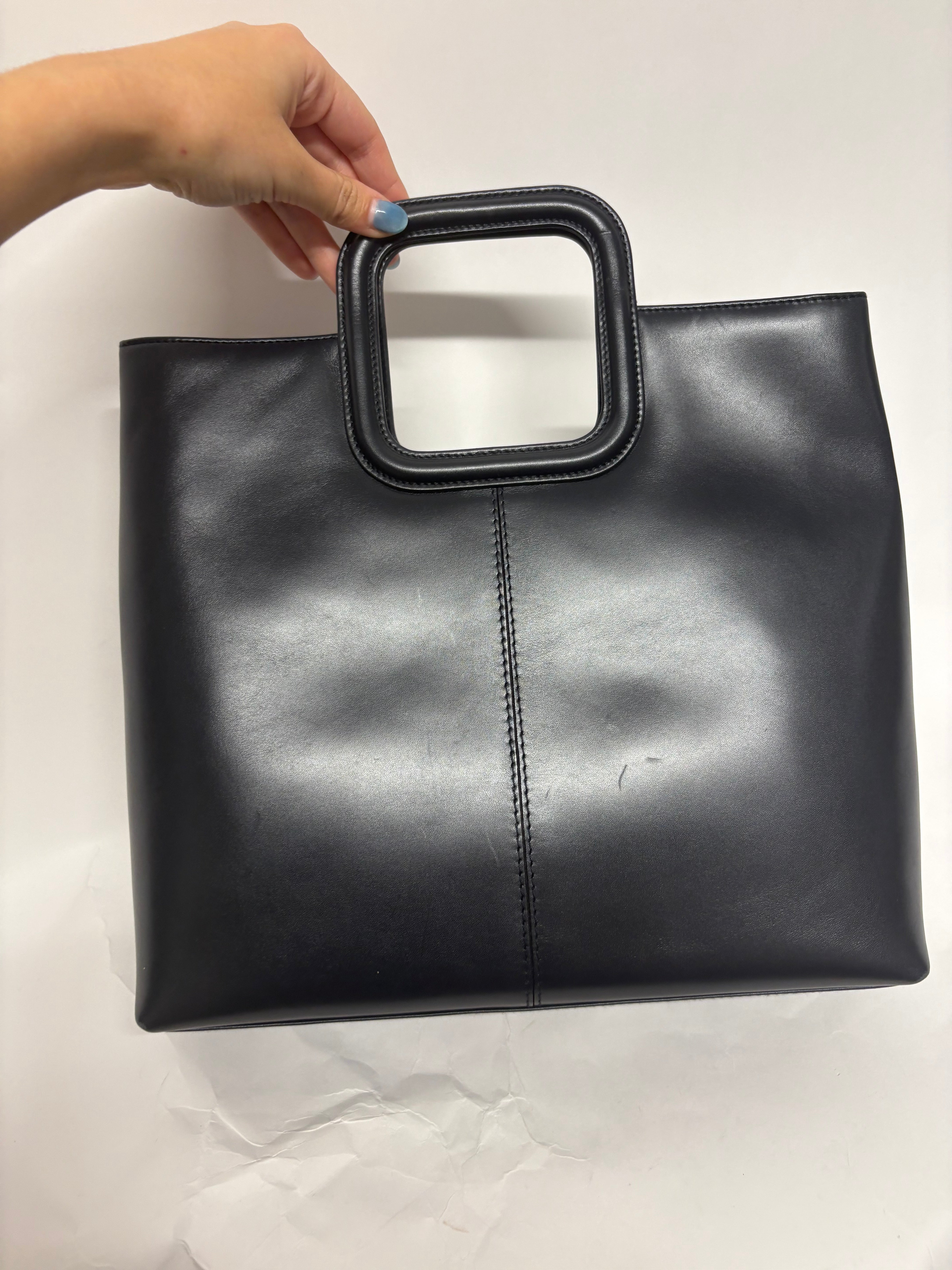 Gucci vintage bolso de mano piel cepillada negra