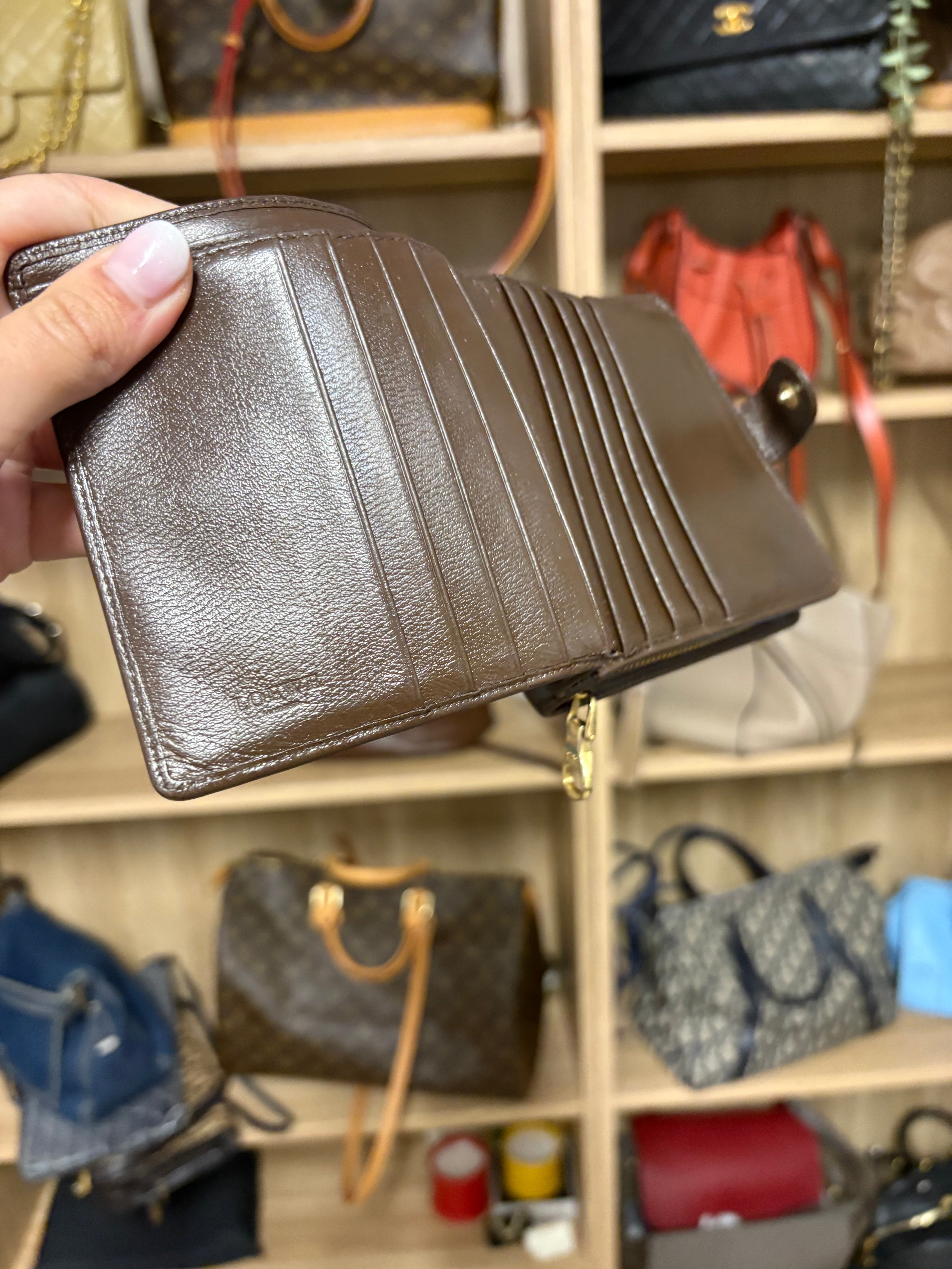 Loewe hobo vintage marron con cartera incluida