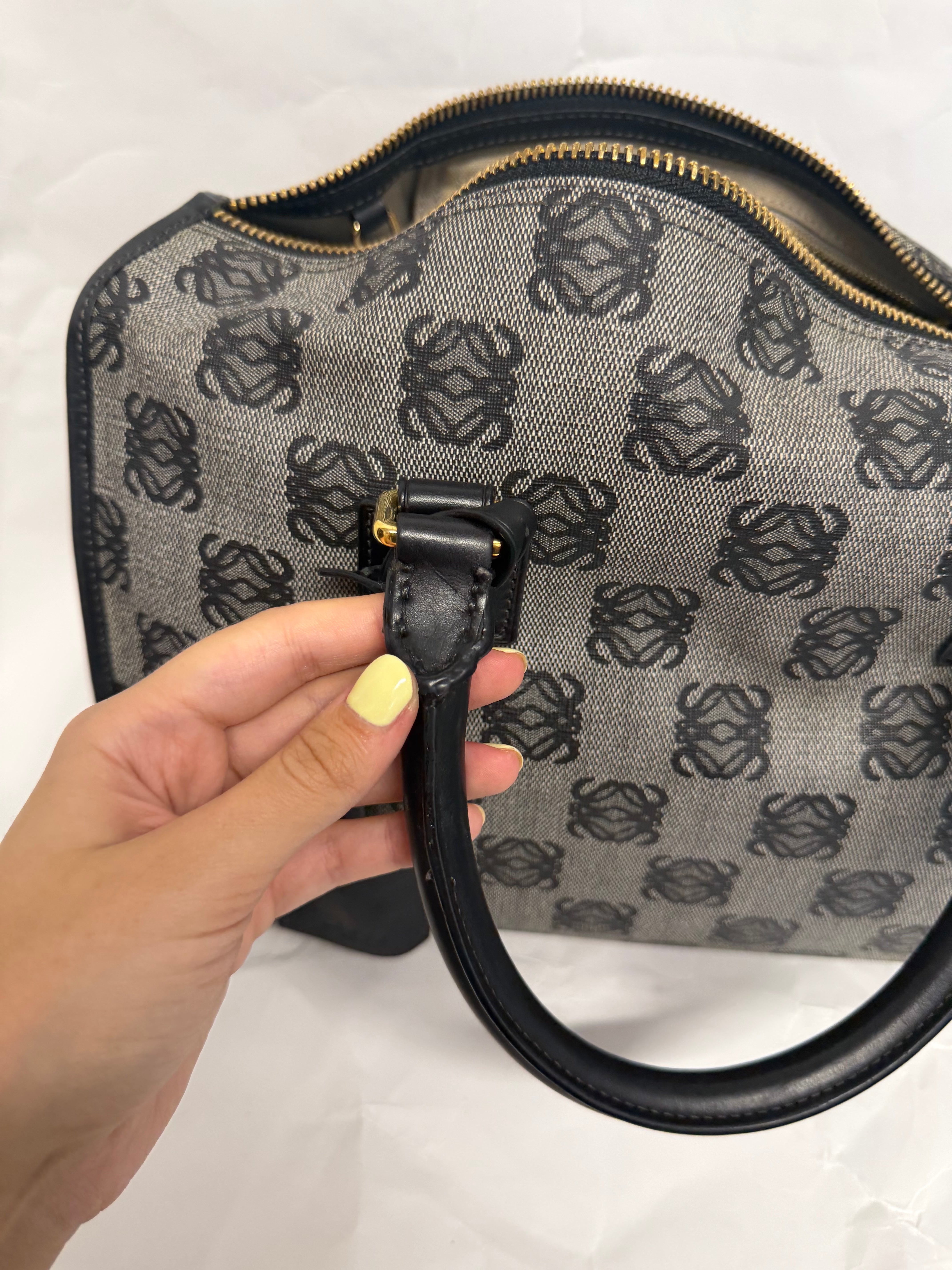 Loewe Amazona 36 Jacquard Anagram azul marino