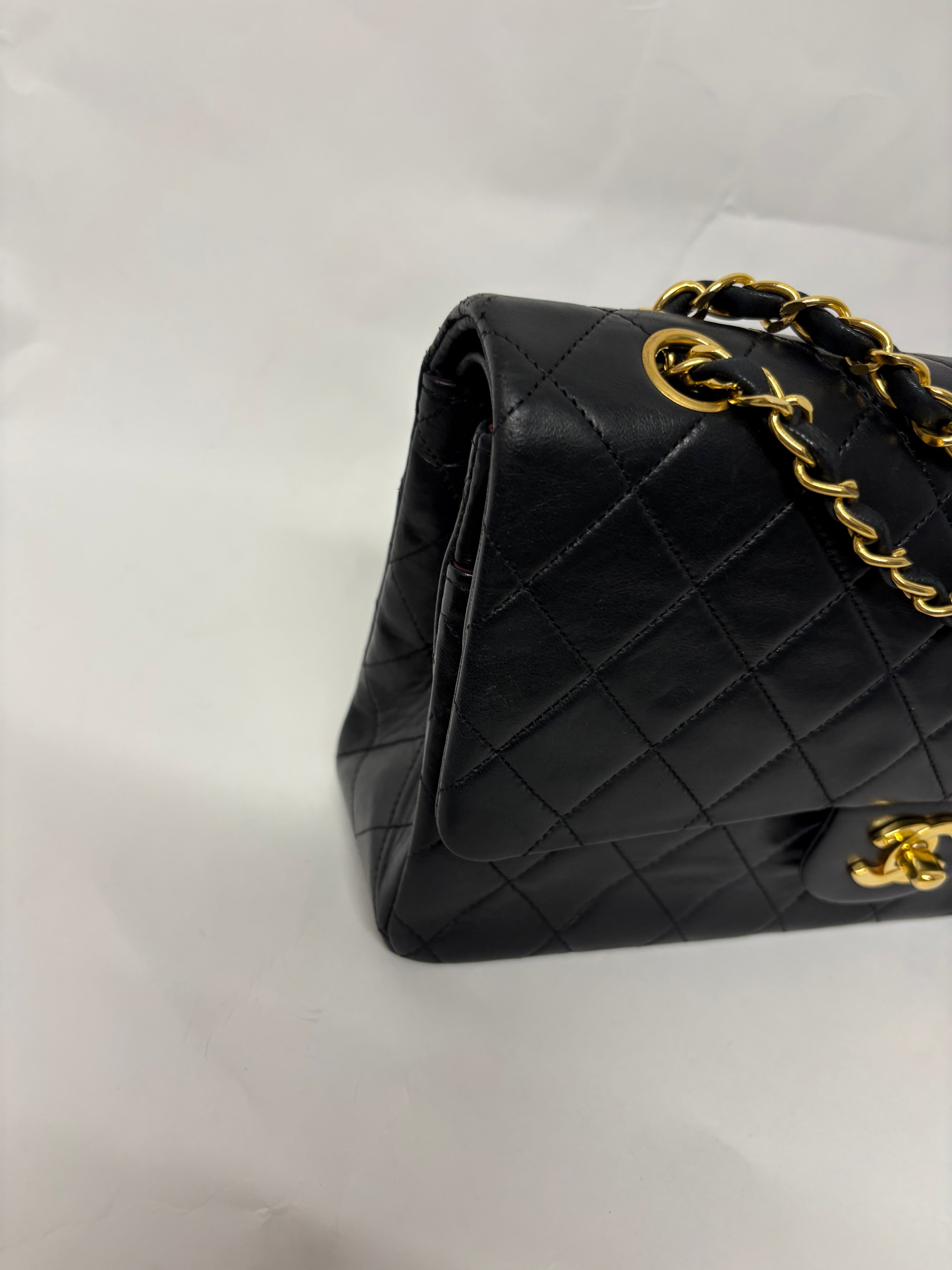 Chanel Timeless Double Flap 25 Lambskin Negro Classic Flap | Serie 1