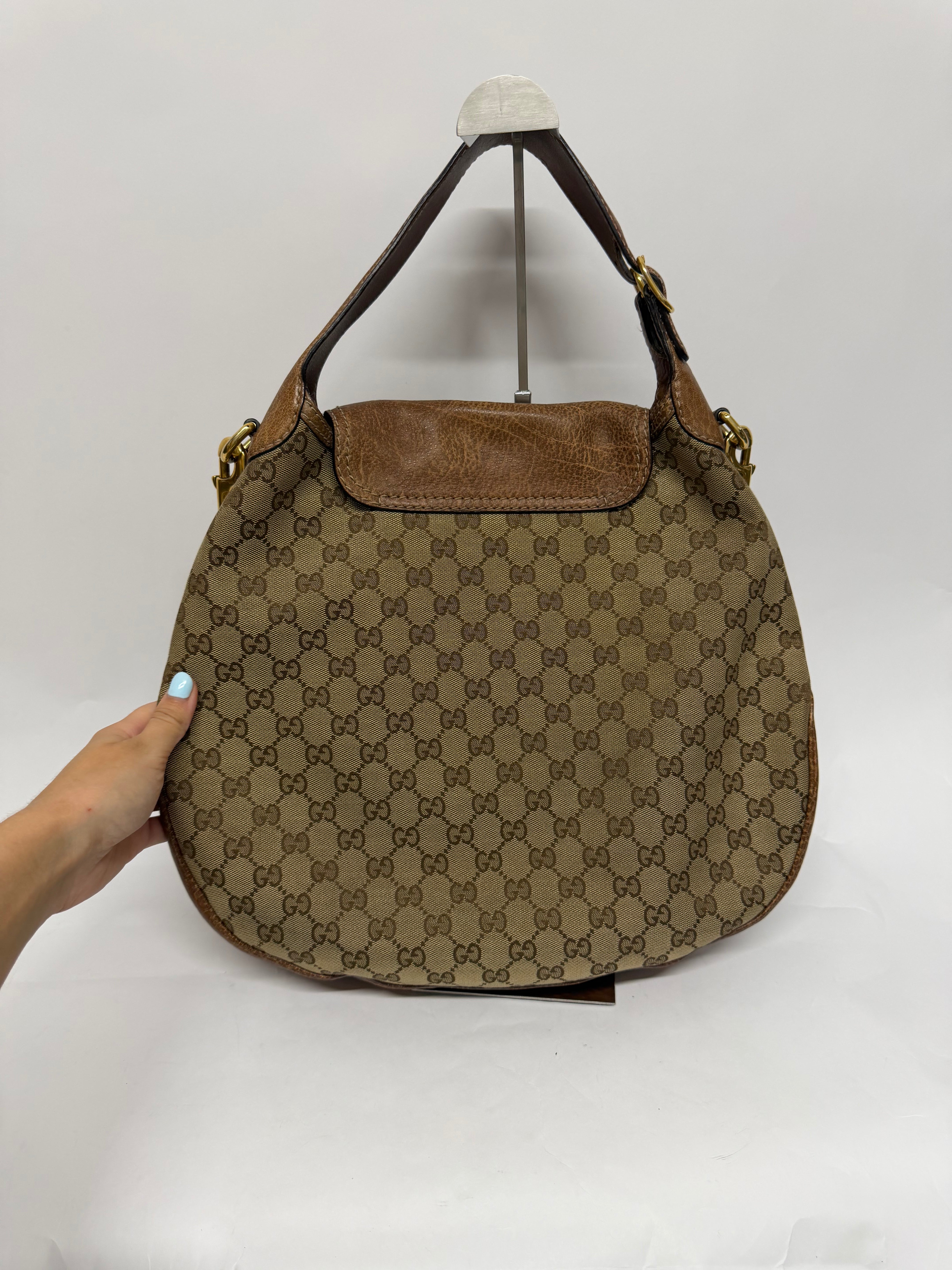 Gucci New Pelham Satchel GG Canvas Large