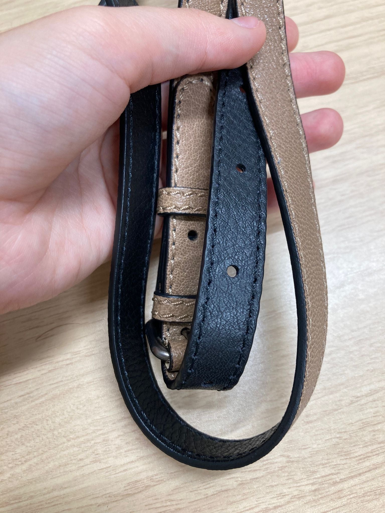 Fendi peekaboo Beige topo bandolera mediano