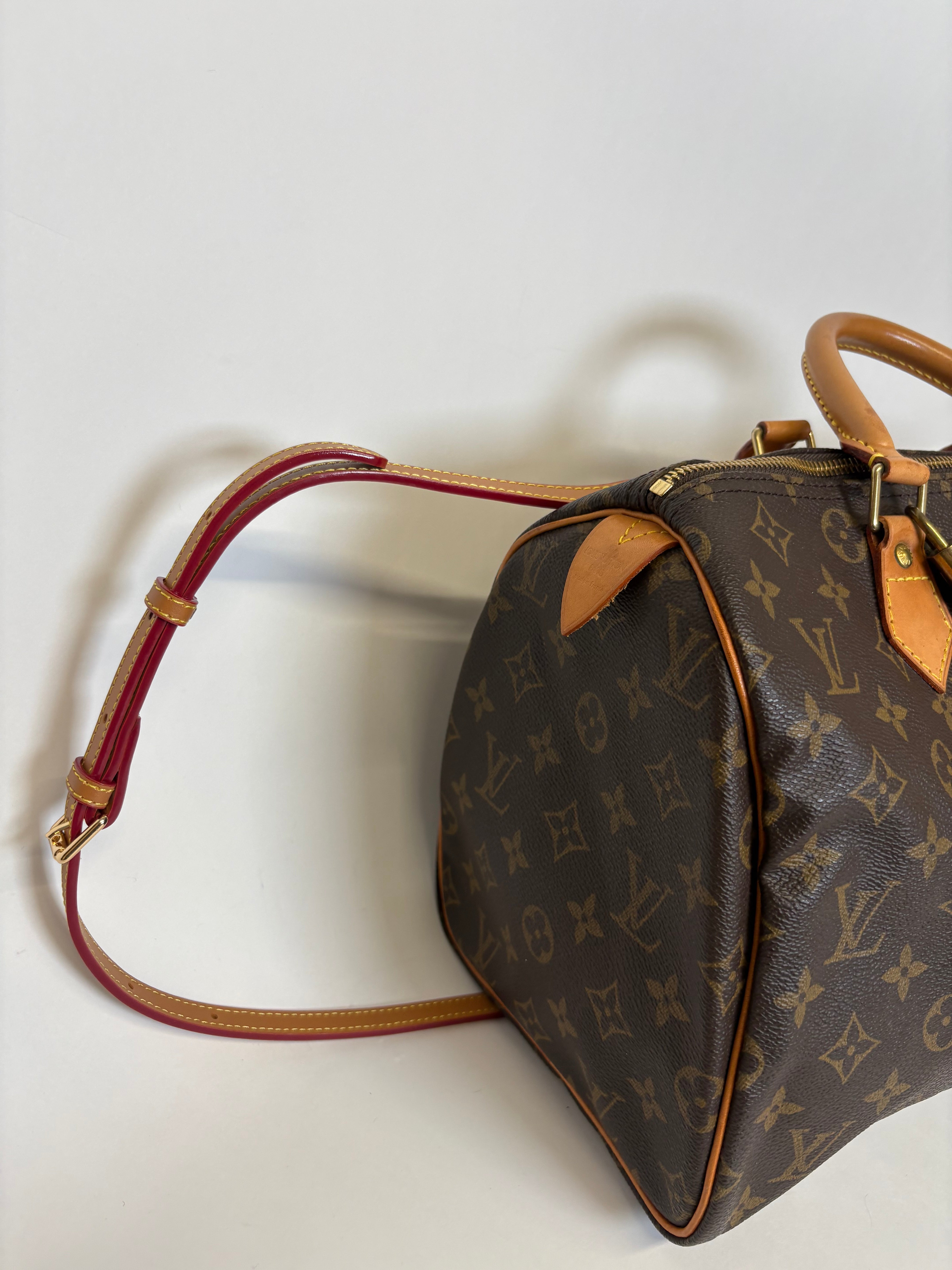 Speedy 30 canvas monogram con bandolera extra