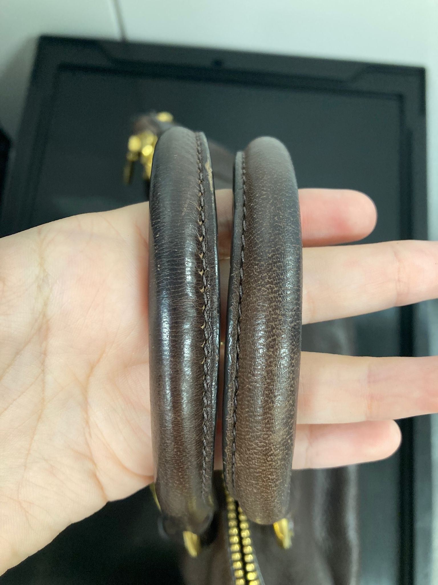 Prada 2Way Tote Bag en piel marrón chocolate