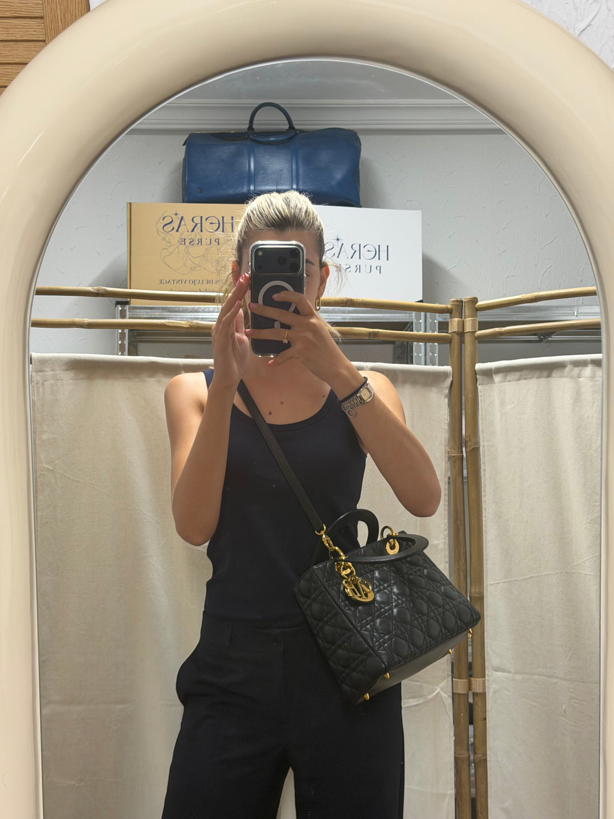 Christian Dior Lady Dior Medium Piel Cordero Cannage