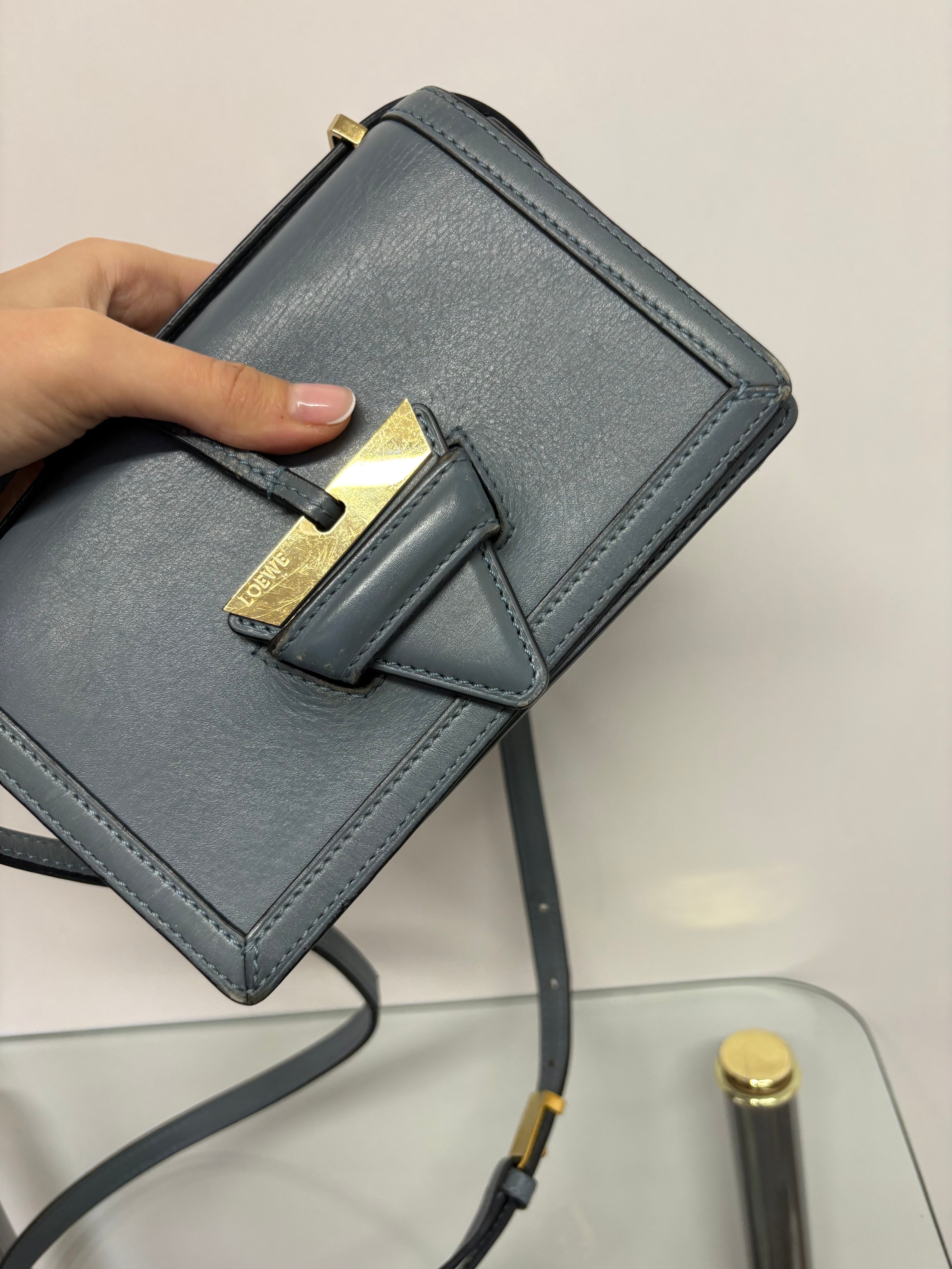 Loewe Barcelona Mini Azul grisáceo claro