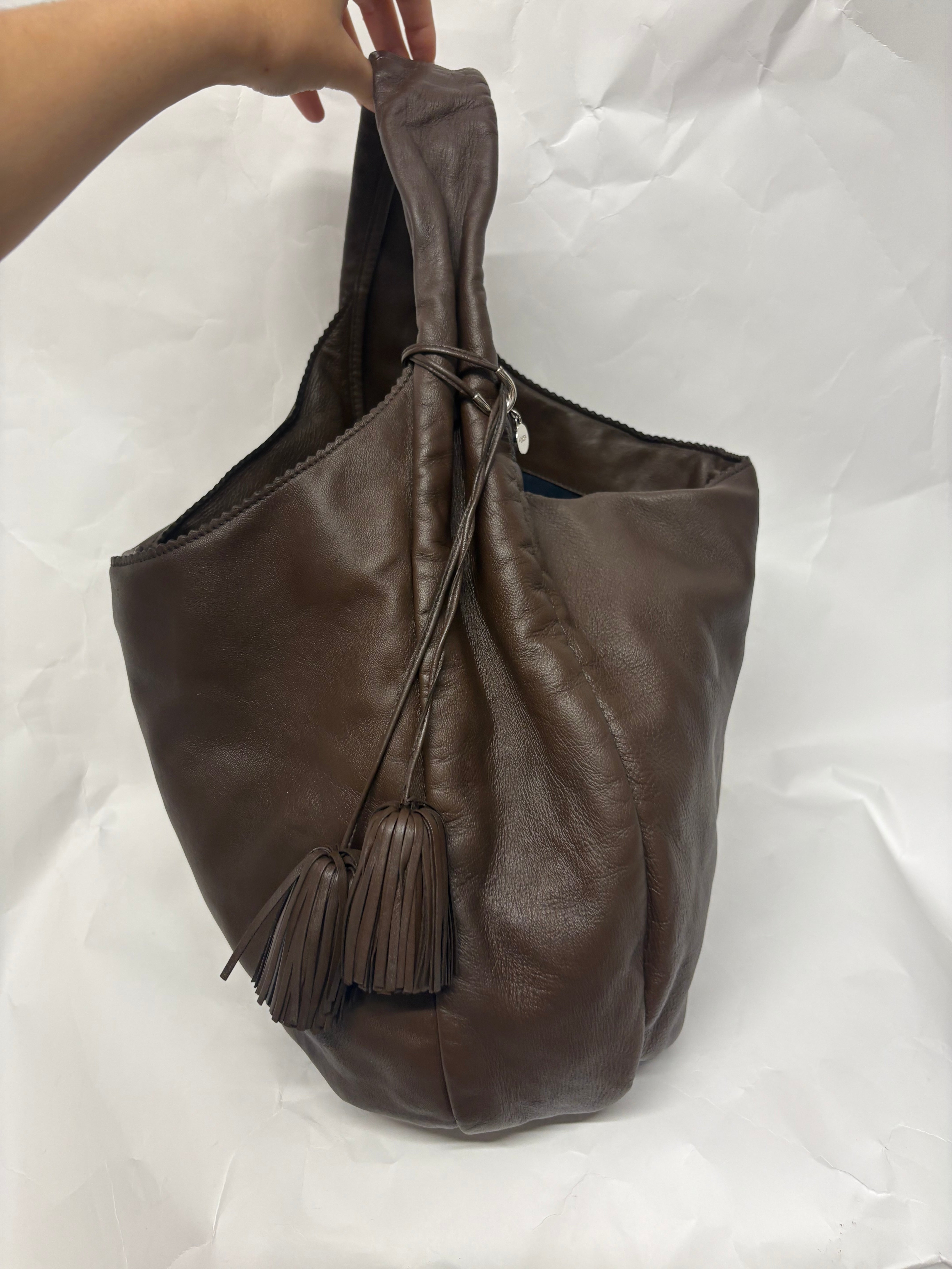 Loewe hobo vintage marron con cartera incluida