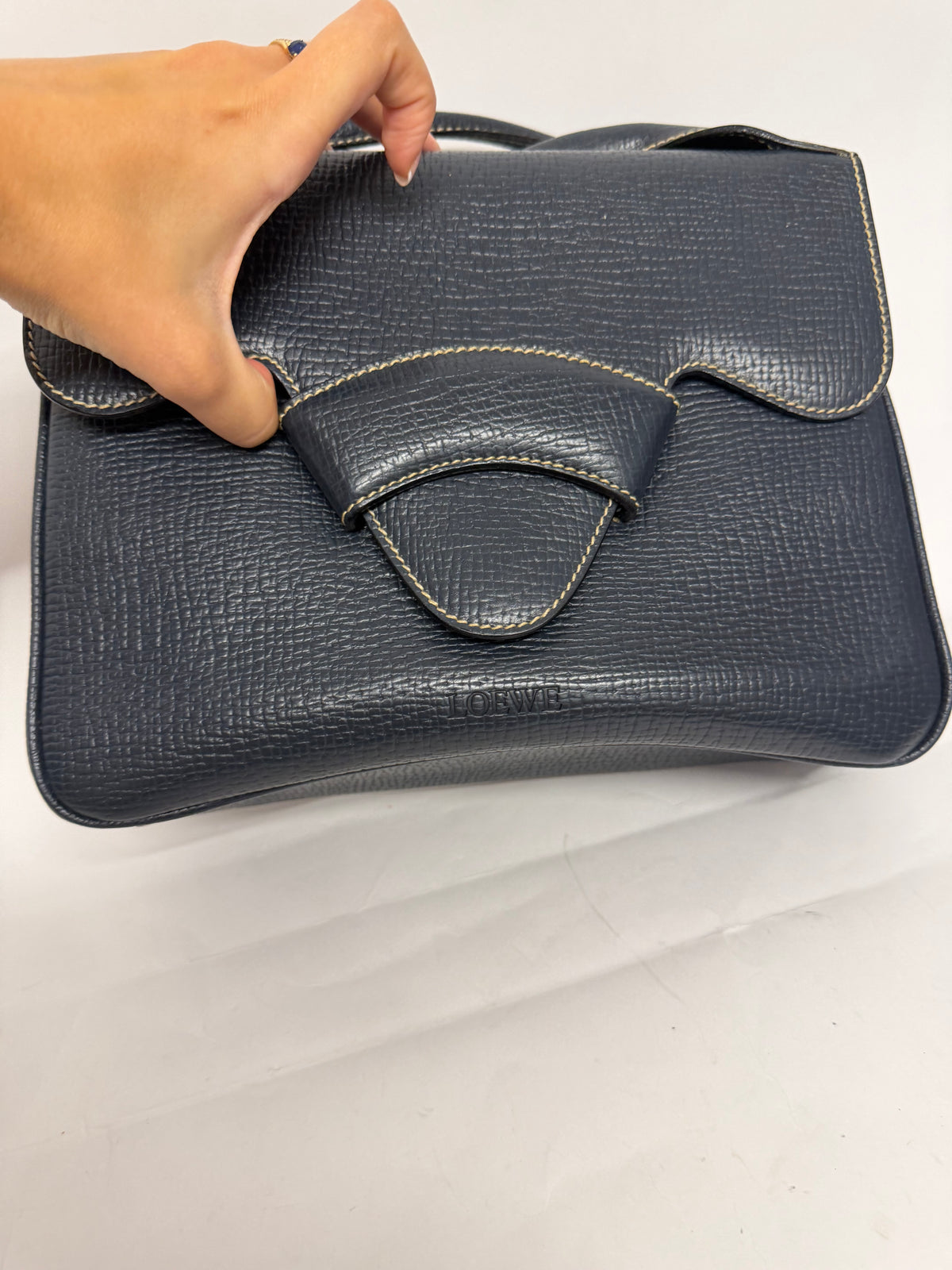 Loewe Barcelona Bandolera Vintage Azul Marino
