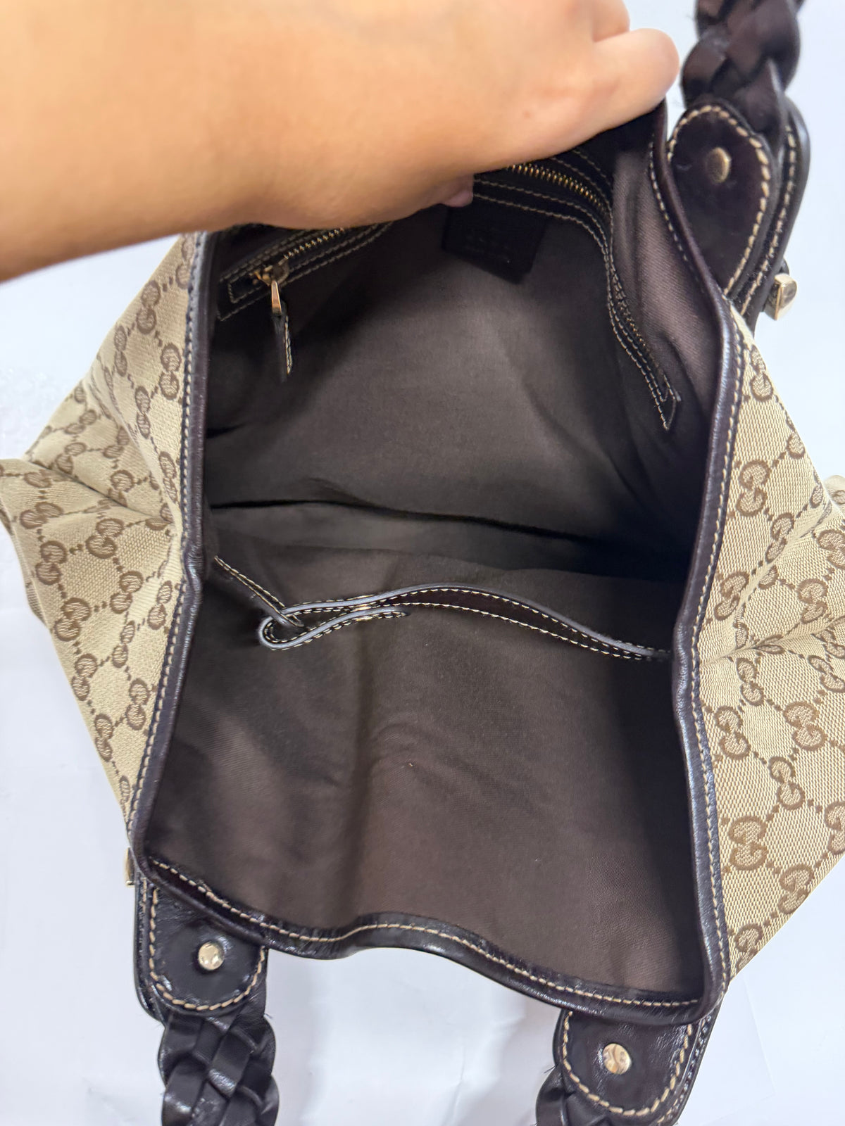 Gucci Pelham Horsebit GG Canvas Marrón