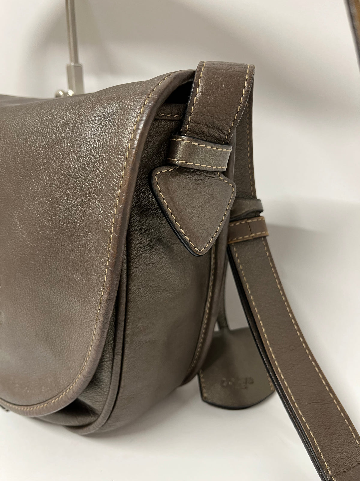 Loewe Heritage Grande Piel Marrón Metalizado