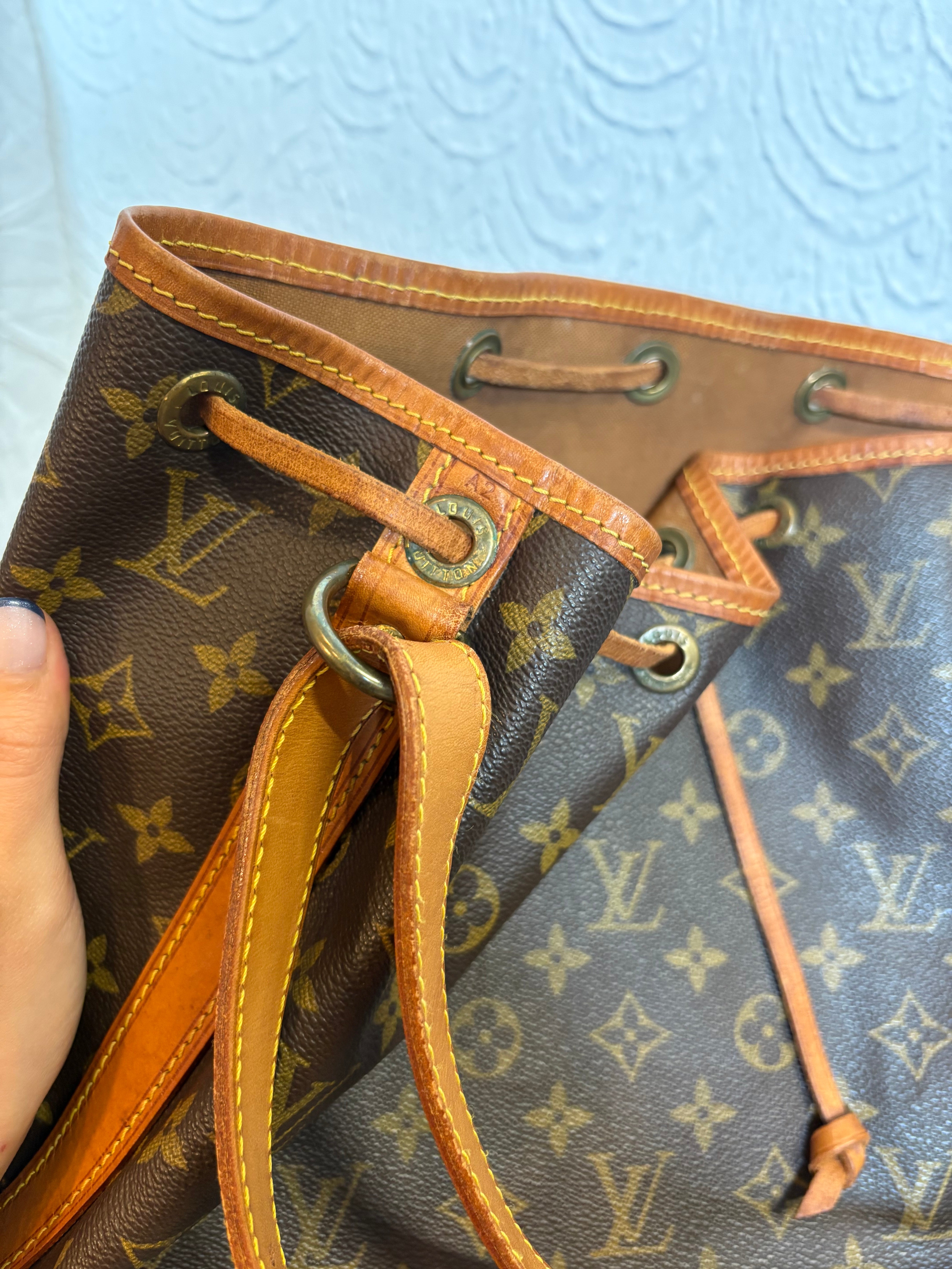 Louis Vuitton noè clásico vintage canvas monogram