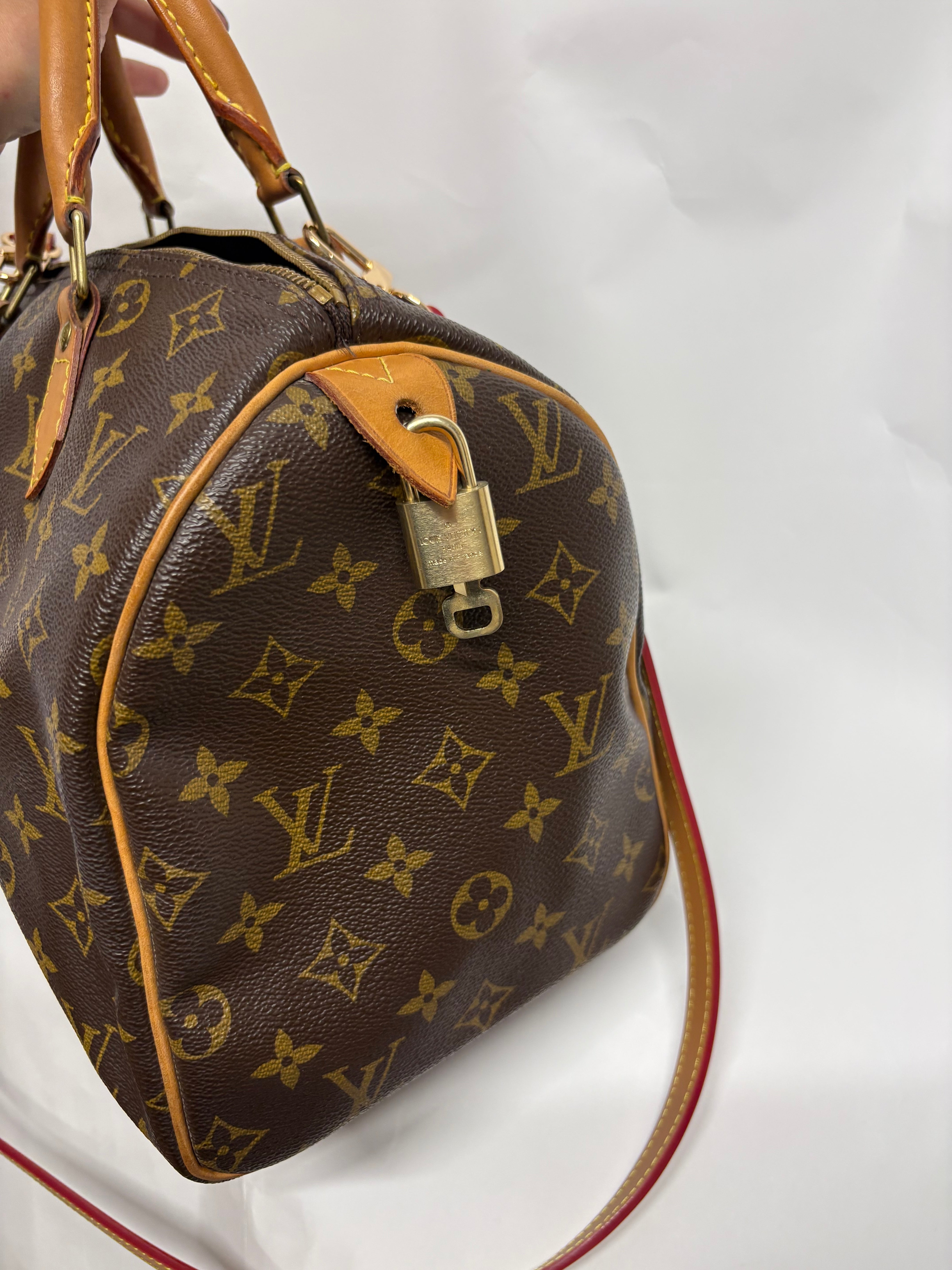 Louis Vuitton Speedy 30 Monogram con bandolera extra