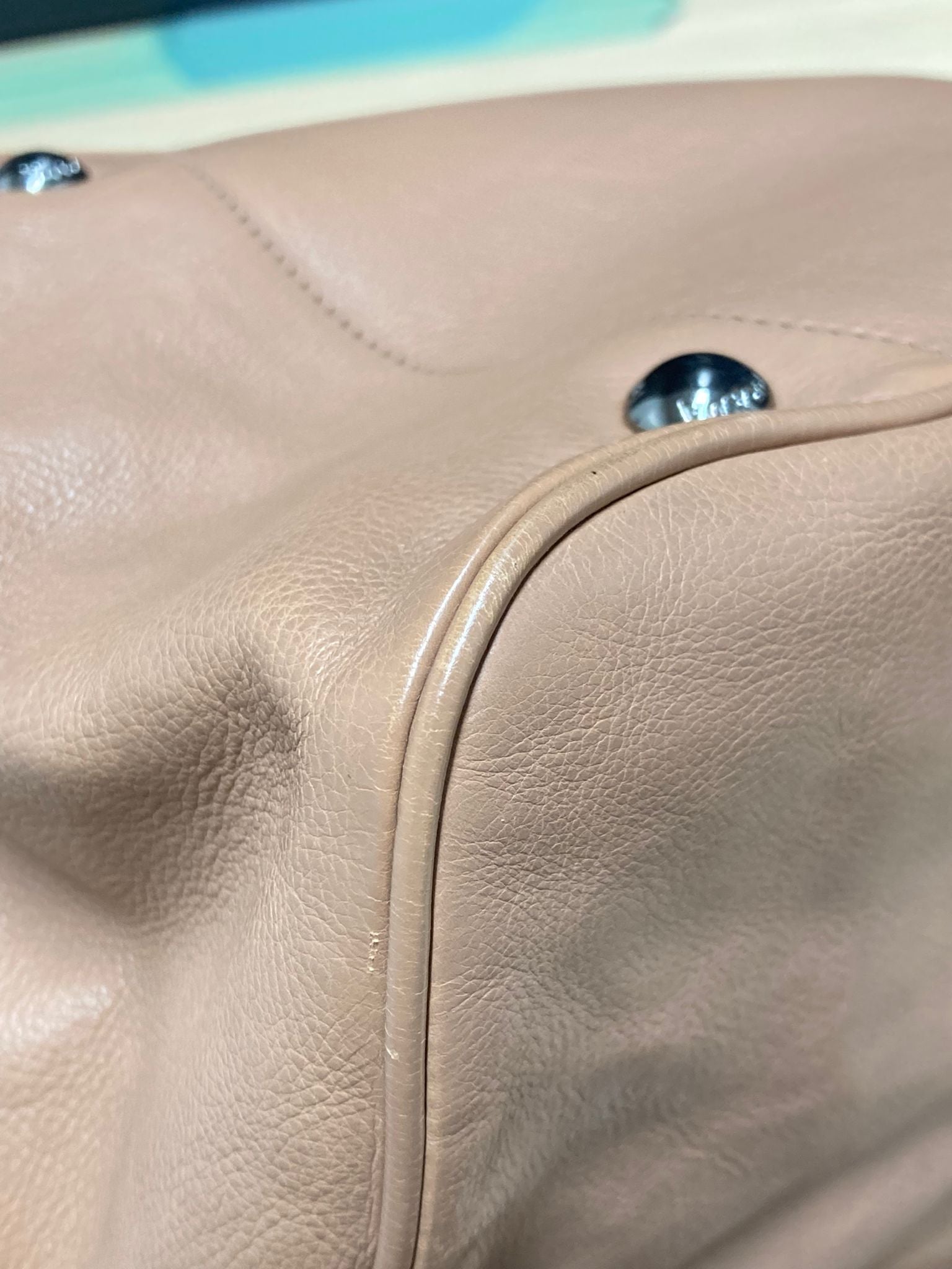 Prada Tote beige rosado con bandolera