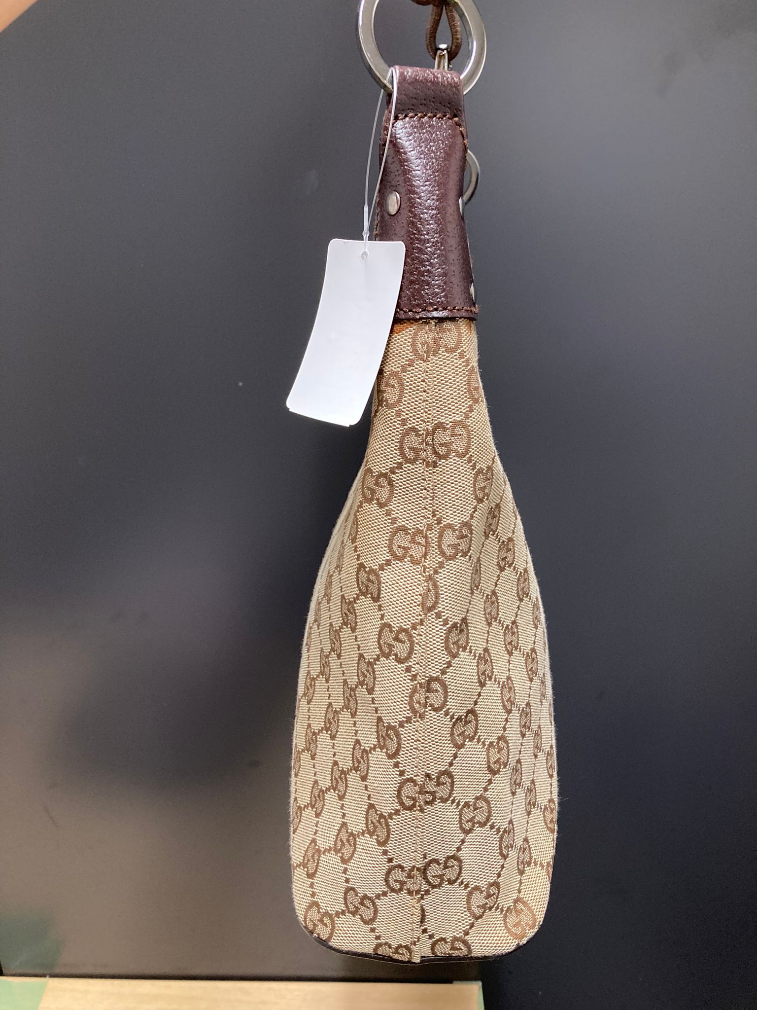 Gucci hobo GG canvas marrón vintage