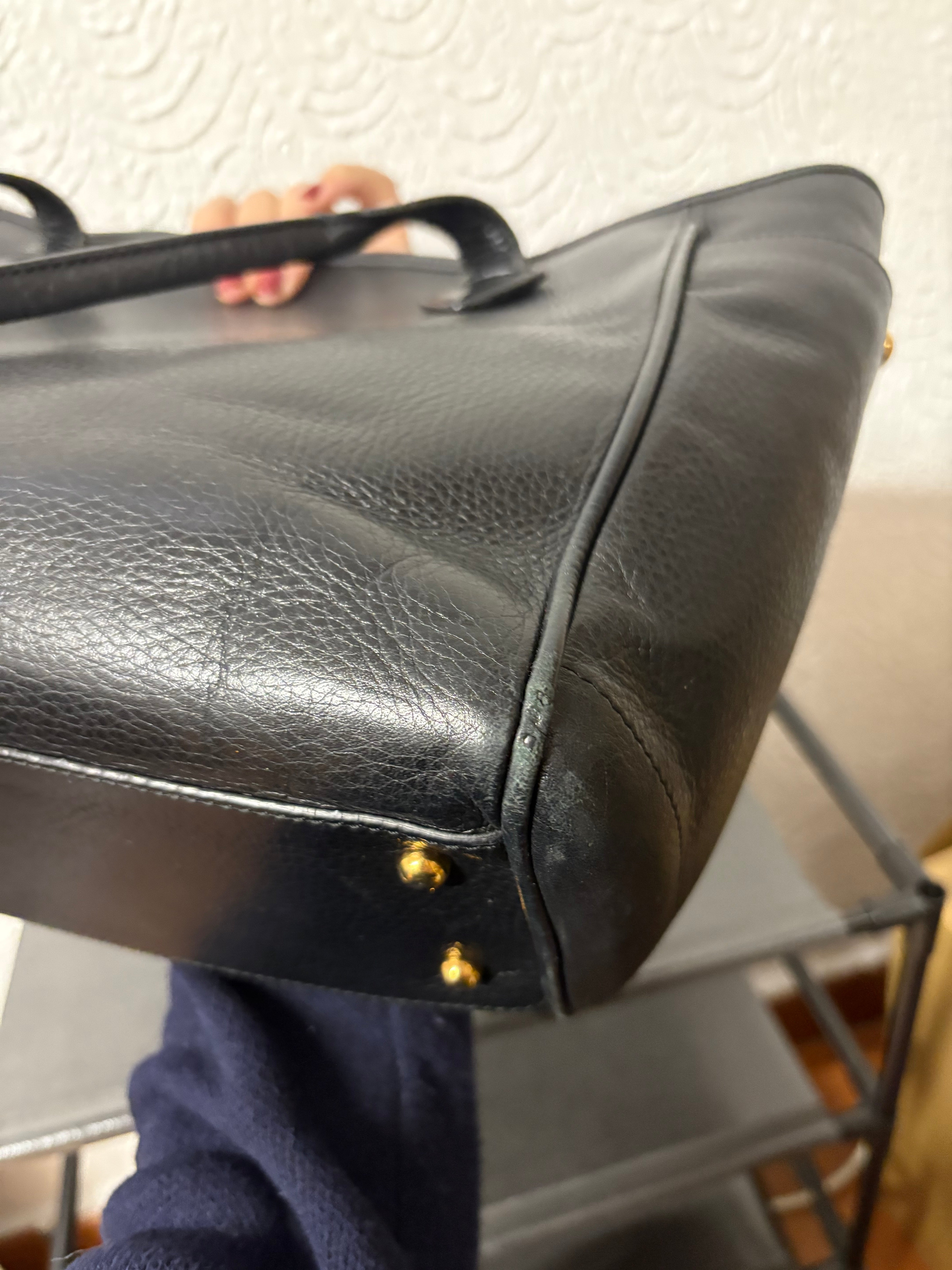 Loewe heritage tote negra vintage