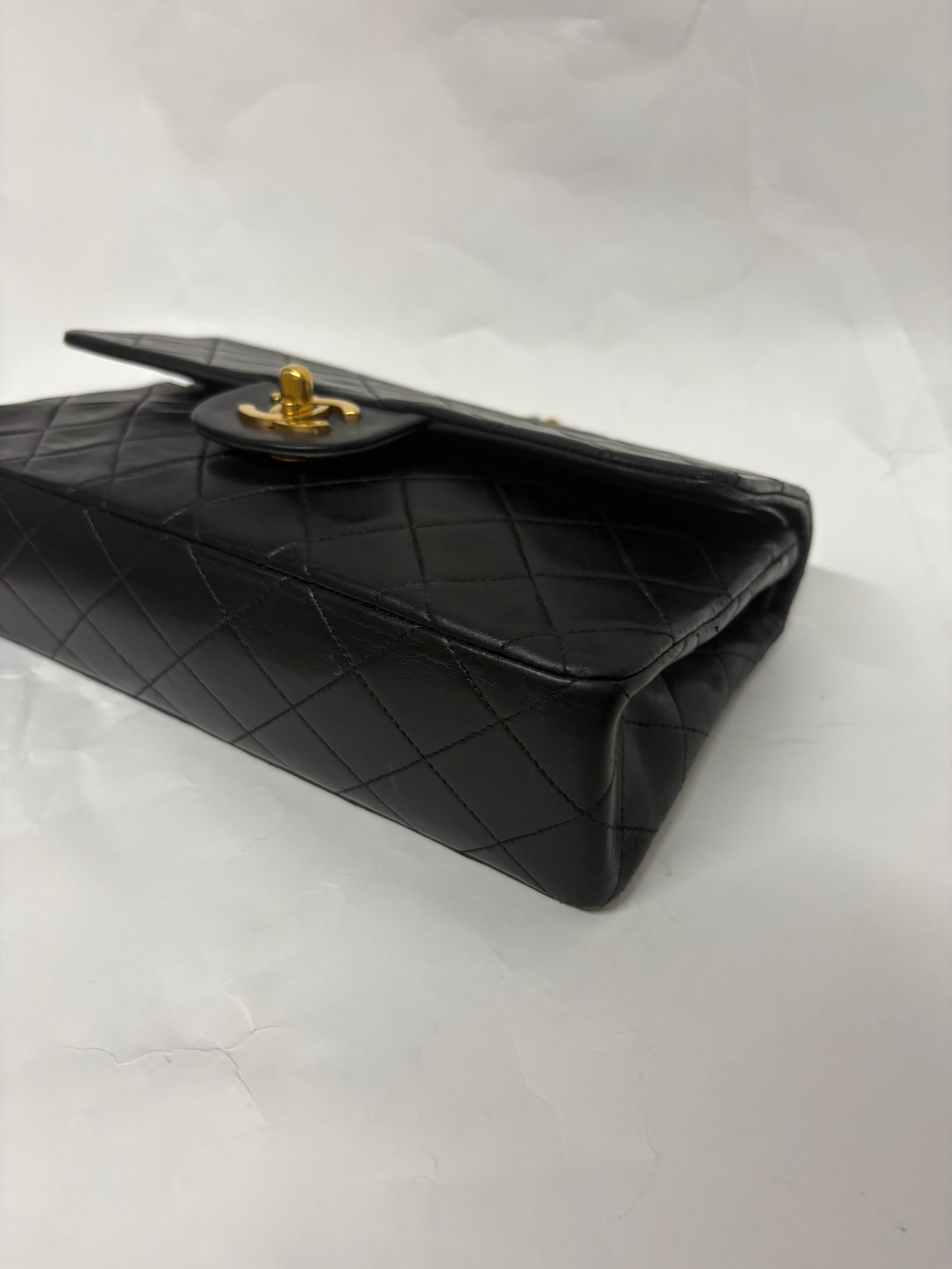 Chanel Timeless Matelassé 23 Double Flap negro serie 1