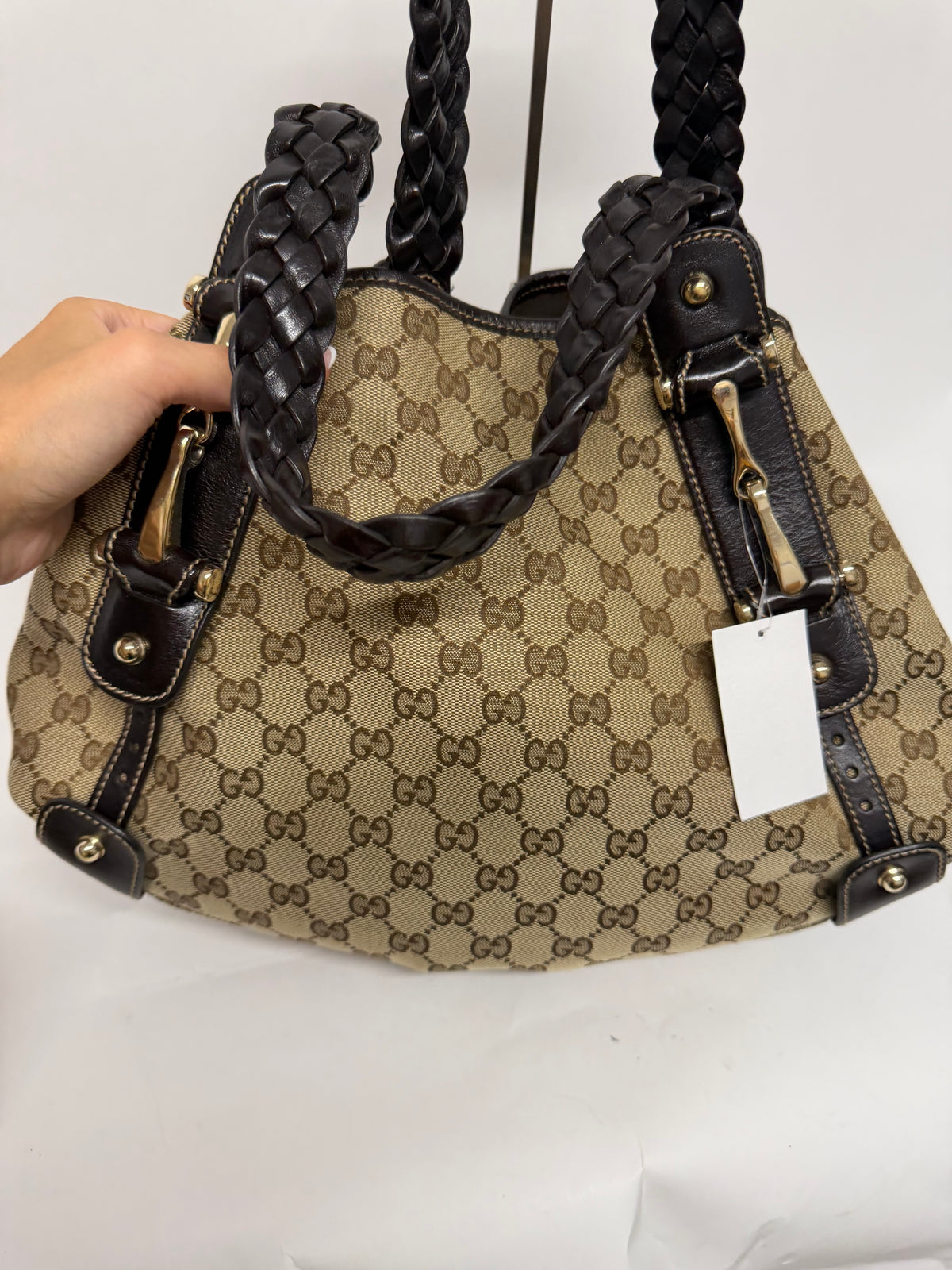 Gucci Pelham Horsebit GG Canvas Marrón