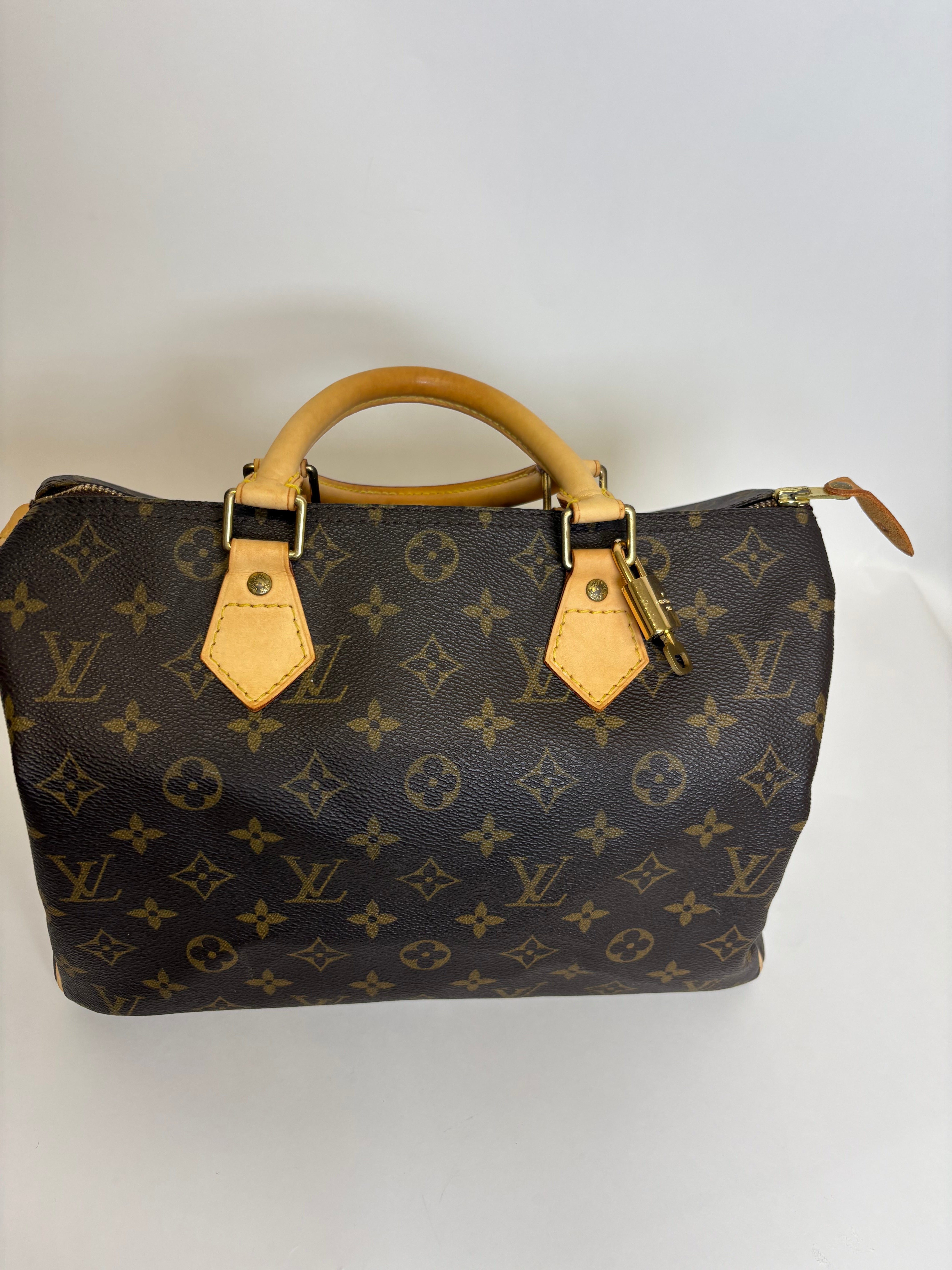 Louis Vuitton speedy 30 canvas monogram con bandolera extra